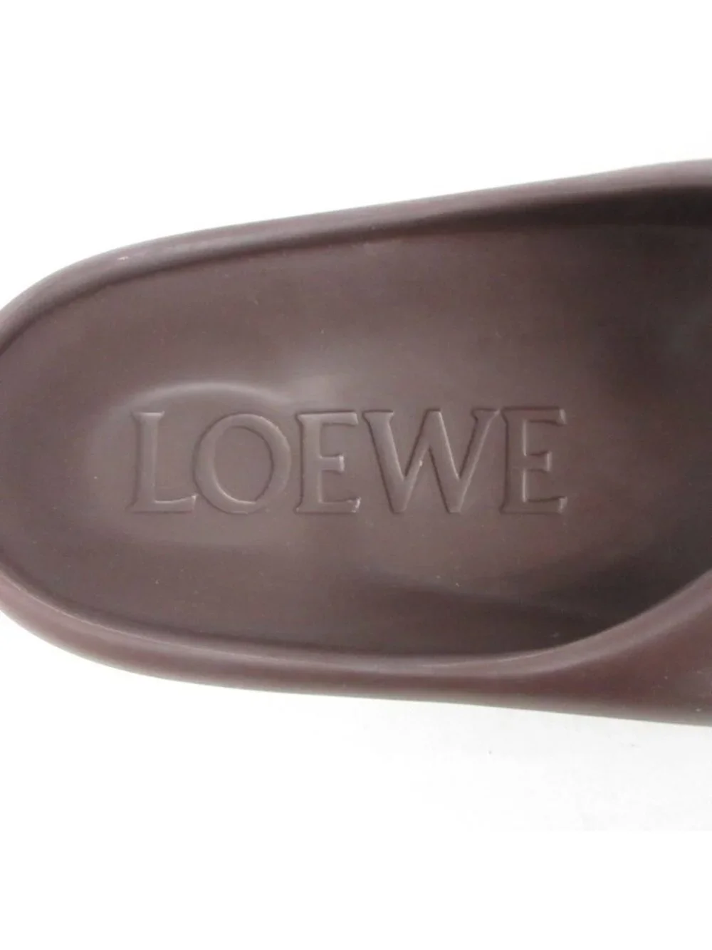 Loewe Pebble Thong Sandals Shoes Thick Sole Design Brown